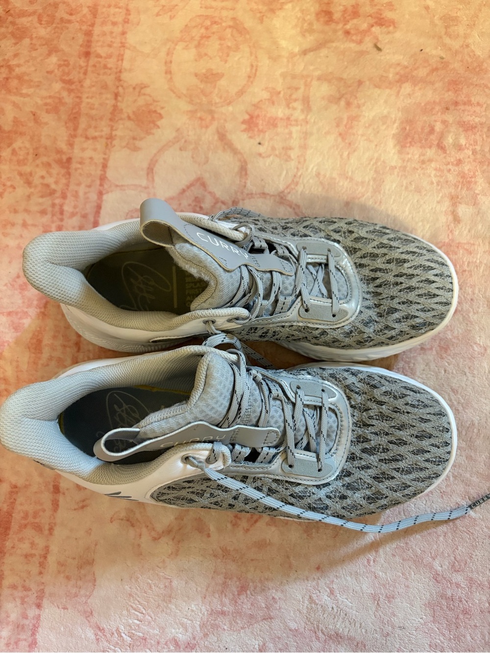 Under Armour Curry 11 Team - Light Gray Mesh Basketball Shoes